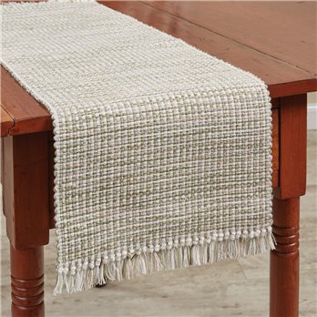 Basketweave Table Runner 13X36 Meadow