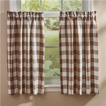 Wicklow Tiers Pair 72"X36" - Brown And Cream
