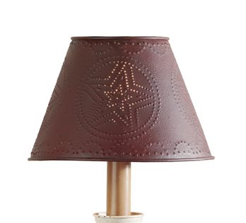 Metal Star Shade 6" Red