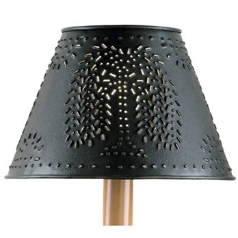 Metal Willow Shade 10" Black