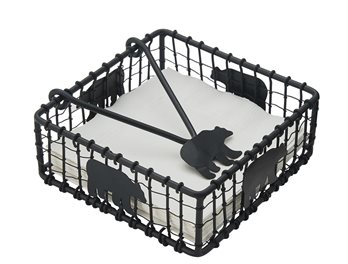 Black Bear Wire Beverage Napkin Holder