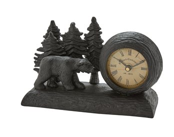 Black Bear Table Clock