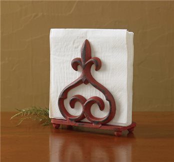 Rue Du Marche Napkin Holder Red