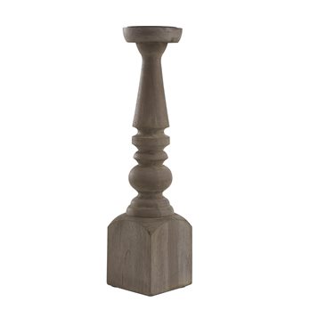 Brighton Wood Candlestick 18"