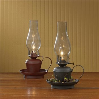 Oil Lamp 14" Black