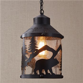 Black Bear Pendant Light