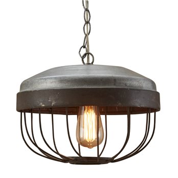 Chicken Feeder Pendant LIght