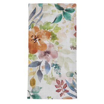 Amber Floral Printed Dishtowel