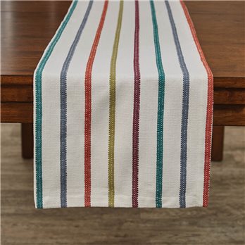 Amber Stripe Woven Table Runner 15X72