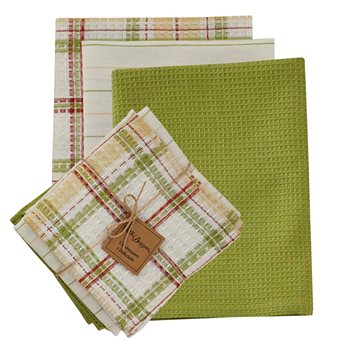 Arbor 3 Dishtowel/1 Dishcloth Set