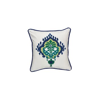 Majolica Emb Pillow Cover 18"