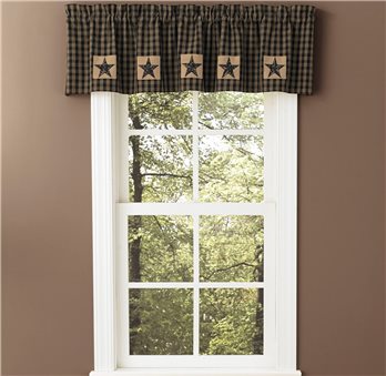 Stur Patch Lined Valance 60X14 Black