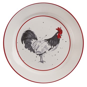 Chicken Coop Salad Plate - Rooster