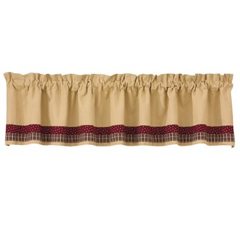 My Cntry Hme Lined BorderValance 72X14