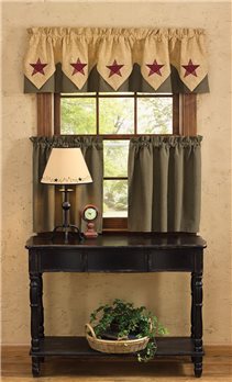 Country Str Lined Pnt Valance 72X15