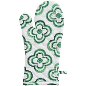 Geo Oven Mitt - Green