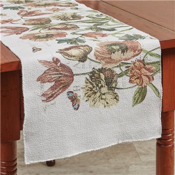 Antiquarian Blooms Table Runner 13X36