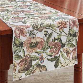 Antiquarian Blooms Table Runner 13X54