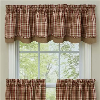 Cumberland Lined Layared Valance 72X16