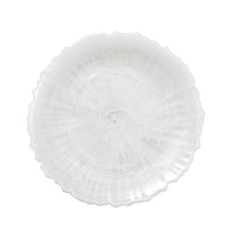 Alabaster Glass Plate White