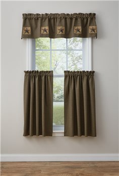 Pieced Star Lined Valance 60X14