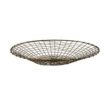 Round Brass Wire Basket