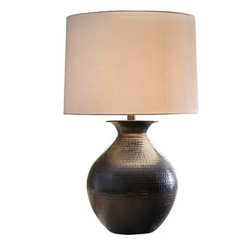 Hammered Metal Table Lamp