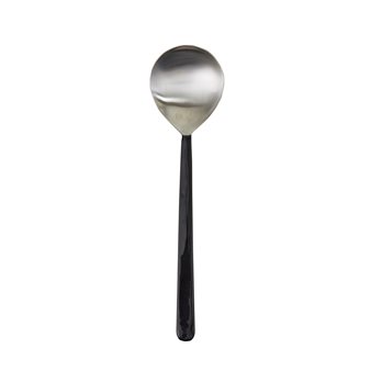 Black Handle Serving Spoon