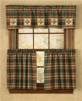 Pinecone Patch Lined Valance 60X14