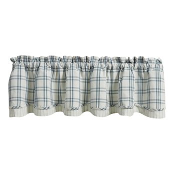 French Farmhouse Lined Layered Valance 72X16