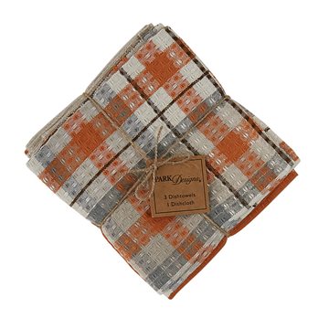 Apricot & Stone 3 Dishtowel/1 Dishcloth Set