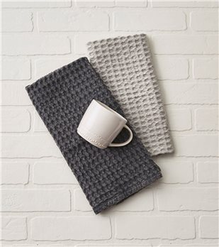 Waffle Weave Towel Sterling