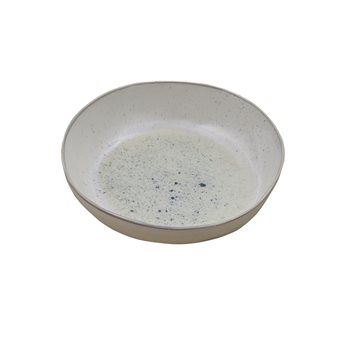 Blue Speckled Serving Bowl