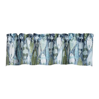 Colorful Canoes Valance 60X14