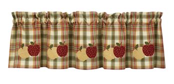Apple Lined Valance 60X14