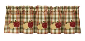 Apple Lined Valance 60X14