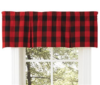 Buffalo Chck Lined Plate Valance 45X15