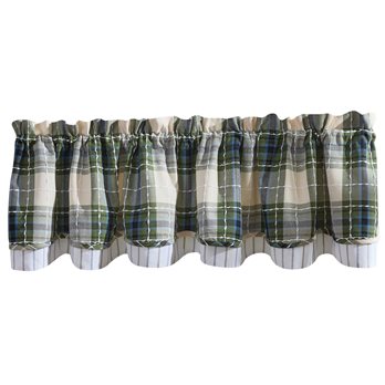 Troutman Lined Layered Valance 72" X 16"
