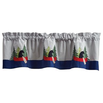 Boundary Waters Appliqued Valance 60X14