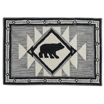 Tribal Hooked Rug 2X3