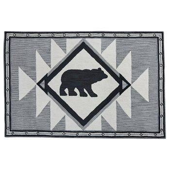 Tribal Hooked Rug 4X6