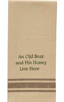 An Old Bear Dishtowel