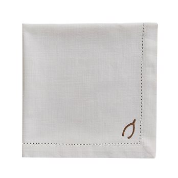 Embroidered Napkin Wishbone