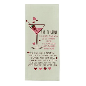 Flirtini Printed Dishtowel