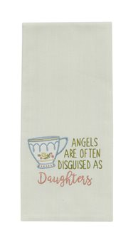 Angels Disguised Emb/App Dishtowel