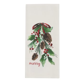 Merry Swag Dishtowel