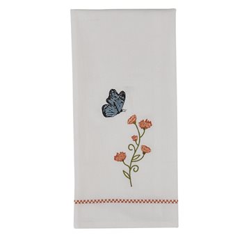 Apricot Flower Decorative Dishtowel