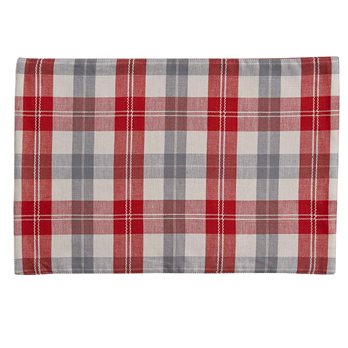 Alpine Plaid Placemat Red