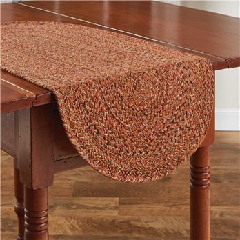 Allspice Braided Table Runner 15X36