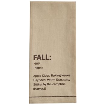 Fall Printed Dishtowel